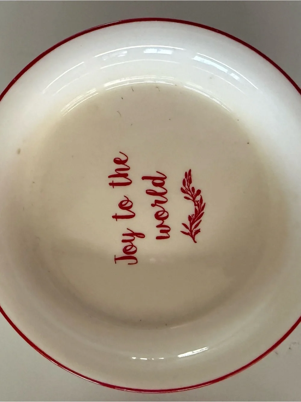 Holiday Ceramic Bowls and Trinket Dish - Red, Green, Cream